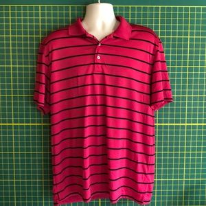 Men’s PGA Tour polo shirt pink black size XL